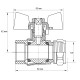 Кран шаровый Koer Wing 16x1/2M (KR.351) (LL1656)