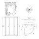 Lidz Душова кабіна Latwa SC80x80.SAT.LOW.FR, скло Frost 4 мм + Душовий піддон KAPIELKA ST80x80x15 (LLASC8080SLFSET)