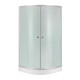 Lidz Душова кабіна Latwa SC90x90.SAT.LOW.FR, скло Frost 4 мм + Душовий піддон KAPIELKA ST90x90x15 (LLASC9090SLFSET)