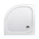 Lidz Душова кабіна Latwa SC90x90.SAT.LOW.GR, скло тон. 4 мм + Душовий піддон KAPIELKA ST90x90x15 (LLASC9090SLGSET)