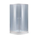 Lidz Душова кабіна Latwa SC90x90.SAT.LOW.GR, скло тон. 4 мм + Душовий піддон KAPIELKA ST90x90x15 (LLASC9090SLGSET)