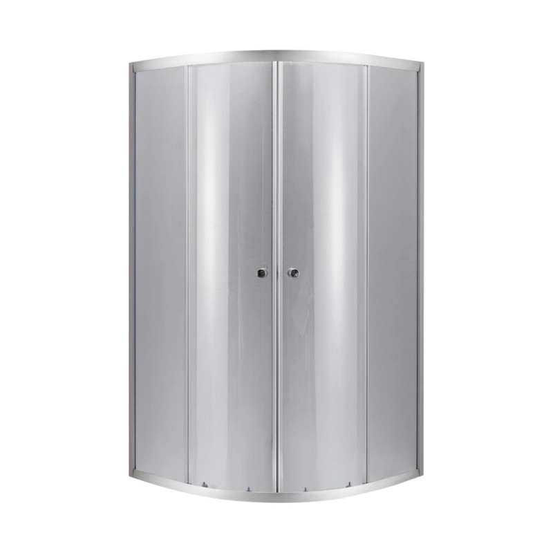 Lidz Набор: Душевая кабина Latwa SC90x90.SAT.LOW.DGR, полукруглая, стекло тонированное 4 мм + Душевой поддон Kapielka ST90x90x14 SD00055614