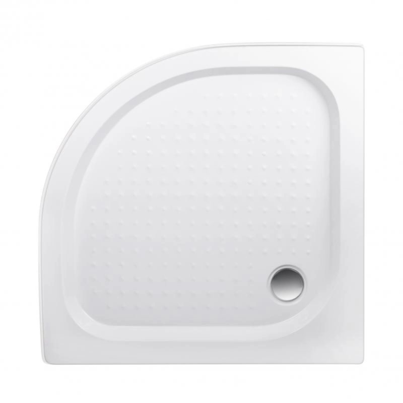 Lidz Набор: Душевая кабина Latwa SC90x90.SAT.LOW.DGR, полукруглая, стекло тонированное 4 мм + Душевой поддон Kapielka ST90x90x14 SD00055614