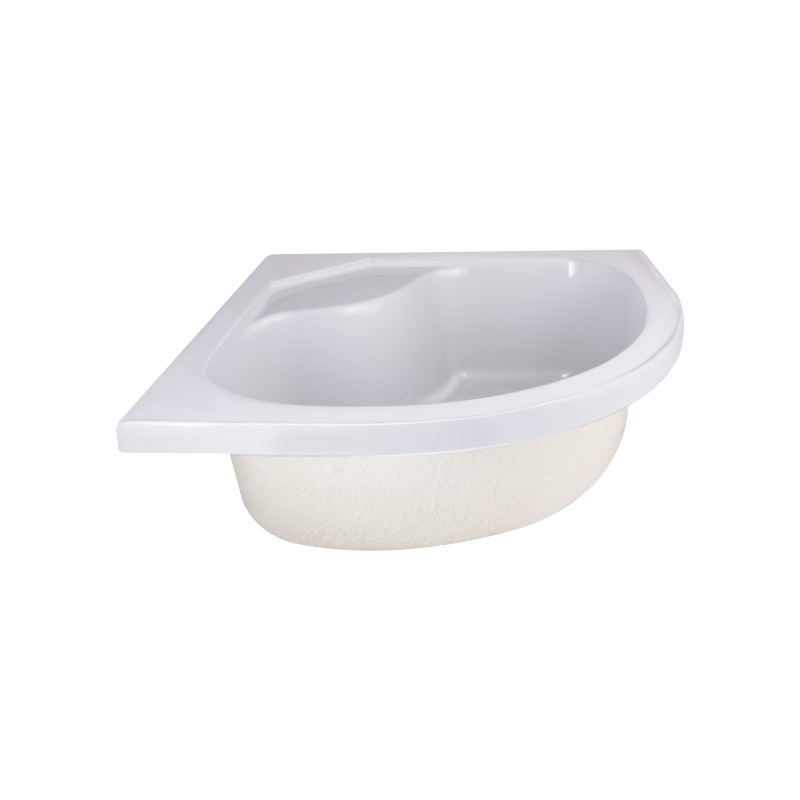 Lidz Душова кабіна Latwa SC80x80.SAT.HIGH.FR полукругла, скло Frost 4 мм + Душовий піддон KAPIELKA ST80x80x41, з панеллю (LLSC8080SATHIGHFR2SET)