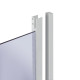 Lidz Душова кабіна Latwa SC80x80.SAT.HIGH.GR полукругла, скло тон. 4 мм + Душовий піддон KAPIELKA ST80x80x41 з панеллю (LLSC8080SATHIGHGR2SET)