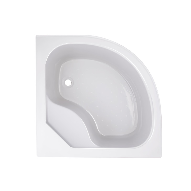 Lidz Душова кабіна Latwa SC80x80.SAT.HIGH.GR полукругла, скло тон. 4 мм + Душовий піддон KAPIELKA ST80x80x41 з панеллю (LLSC8080SATHIGHGR2SET)