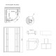 Lidz Душова кабіна Latwa SC80x80.SAT.MID.FR полукругла, скло Frost 4 мм + Душовий піддон KAPIELKA ST80x80x26, з панеллю (LLSC8080SATMIDFR2SET)
