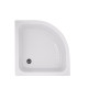 Lidz Душова кабіна Latwa SC80x80.SAT.MID.FR полукругла, скло Frost 4 мм + Душовий піддон KAPIELKA ST80x80x26, з панеллю (LLSC8080SATMIDFR2SET)