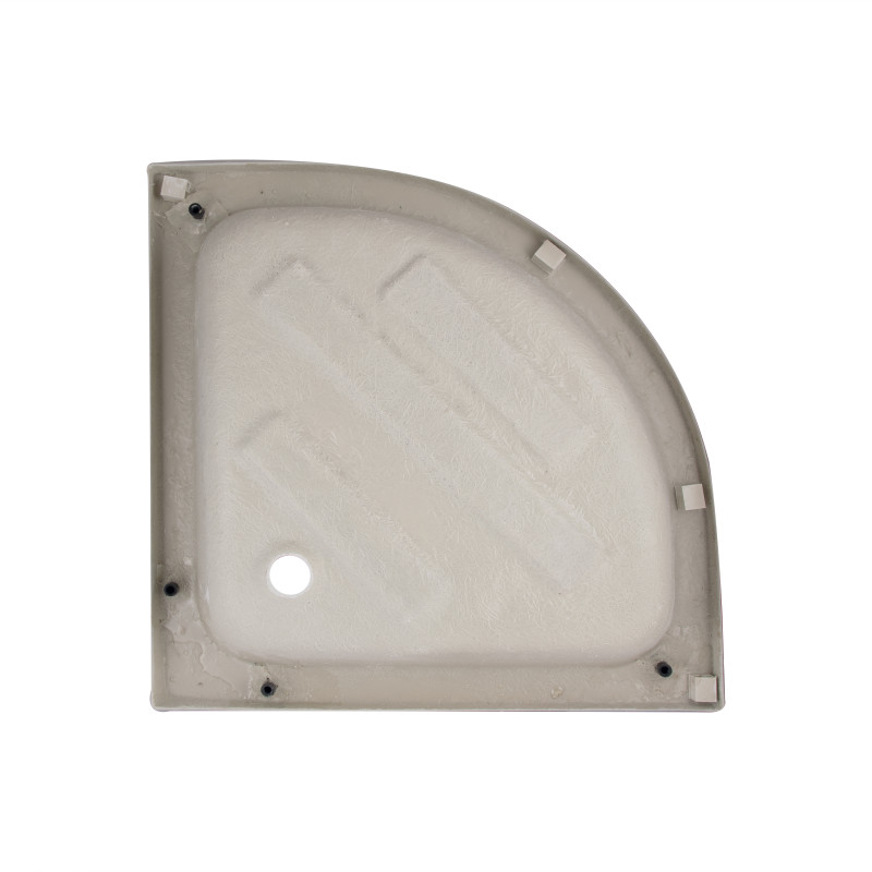 Lidz Душова кабіна Latwa SC80x80.SAT.MID.GR полукругла, скло тон. 4 мм + Душовий піддон KAPIELKA ST80x80x26, з панеллю (LLSC8080SATMIDGR2SET)