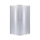 Lidz Душова кабіна Latwa SC80x80.SAT.MID.GR полукругла, скло тон. 4 мм + Душовий піддон KAPIELKA ST80x80x26, з панеллю (LLSC8080SATMIDGR2SET)