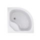 Lidz Душова кабіна Latwa SC90x90.SAT.HIGH.GR полукругла, скло тон 4 мм + Душовий піддон KAPIELKA ST90x90x41, з панеллю (LLSC9090SATHIGHGR2SET)