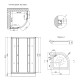 Lidz Набір Душова кабіна Latwa SC90x90.SAT.LOW.GR, скло тоноване 4 мм + піддон Kupala (LLSC9090SATLOWGR2SET)