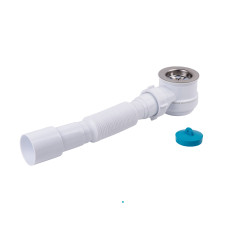 Lidz Сифон для душового піддона (WHI) 60 04 P002 01 (вихід 40/50 мм)