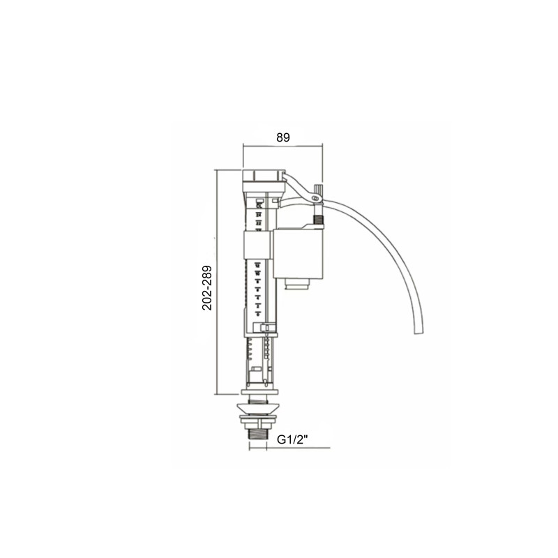 Клапан LT04 нижної подачі 1/2 Lidz SD00051147