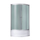 Lidz Душовий бокс Tani SB90x90.SAT.HIGH.FR, скло Frost 4 мм
