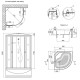 Lidz Душовий бокс Tani SB90x90.SAT.HIGH.FR, скло Frost 4 мм