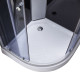 Lidz Душовий бокс Tani SB90x90.SAT.LOW.GR, скло тоноване 4 мм