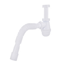 Lidz Сифон для раковини (WHI) 60 08 E003 00 (вихід 50 мм) без випуска