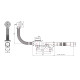 Lidz Сифон для ванни (WHI) 60 03 V002 02 з ревізією (вихід 50 мм)
