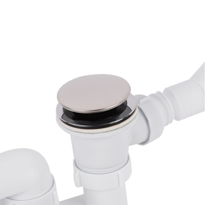 Lidz Сифон для ванни (WHI) 60 03 V002 02 з ревізією (вихід 50 мм)