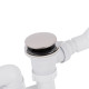 Lidz Сифон для ванни (WHI) 60 03 V002 02 з ревізією (вихід 50 мм)