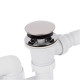 Lidz Сифон для ванни (WHI) 60 03 V002 02 з ревізією (вихід 50 мм)