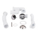 Lidz Сифон для ванни (WHI) 60 03 V002 02 з ревізією (вихід 50 мм)