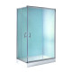 Lidz Душова кабіна Wawel SC100x80.SAT.LOW.FR, скло Frost 5 мм + Душовий піддон KAPIELKA ST100x80х14 (LWASC10080SLFSET)