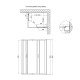 Lidz Душова кабіна Wawel SC120x80.SAT.LOW.FR, скло Frost 5 мм без піддону (LWASC12080SATLOWFR2)