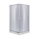 Lidz Набір душова кабіна Wawel SC80x80.SAT.LOW.GR, скло тоноване 4 мм + піддон Mazur