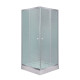 Lidz Душова кабіна Wawel SC80x80.SAT.LOW.FR Квадратна, скло Frost 4 мм + Душовий піддон KAPIELKA ST80x80х14 (LWASC8080SLFSET)