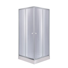 Lidz Душова кабіна Wawel SC80x80.SAT.LOW.GR, скло тон. 4 мм + Душовий піддон KAPIELKA ST80x80х14