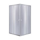 Lidz Душова кабіна Wawel SC80x80.SAT.LOW.GR, скло тон. 4 мм + Душовий піддон KAPIELKA ST80x80х14