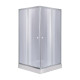 Lidz Набір душова кабіна Wawel SC90x90.SAT.LOW.GR, скло тоноване 4 мм + піддон Mazur
