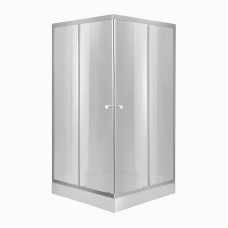 Lidz Набор: Душевая кабина Wawel SC90x90.SAT.LOW.DGR, квадратная, стекло тонированное 4 мм + Душевой поддон Kapielka ST90x90x14 SD00055615