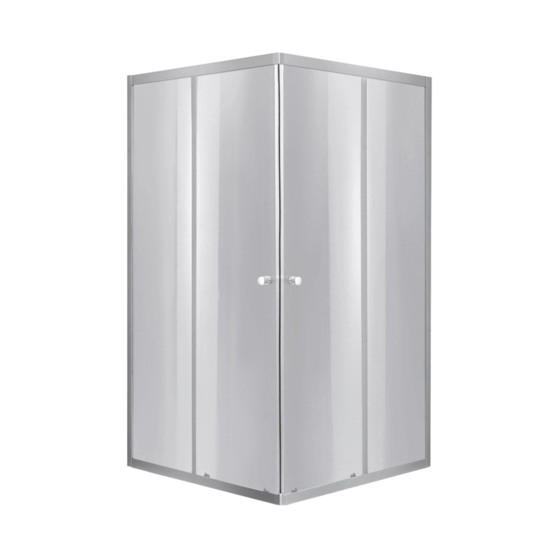 Lidz Набор: Душевая кабина Wawel SC90x90.SAT.LOW.DGR, квадратная, стекло тонированное 4 мм + Душевой поддон Kapielka ST90x90x14 SD00055615