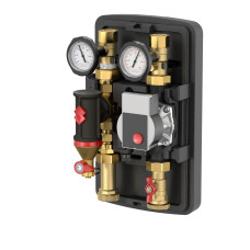 Meibes Насосна група DN25 MeiFlow Top S UC-CS, пряма з насосом Grundfos UPM3 Hybrid 25-70 та сепаратором шламу Clean Smart (M66911.36C)