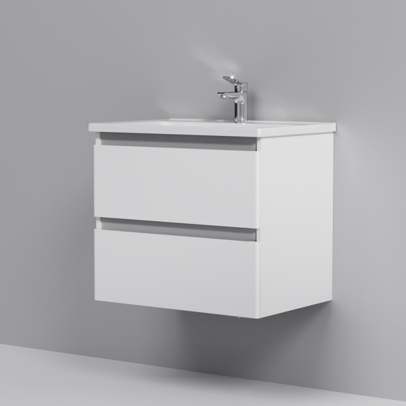Тумба з раковиною, підвісна, 65 см, 2 ящика AM.PM M85-FHX0652-WC0652WG38 X-Joy