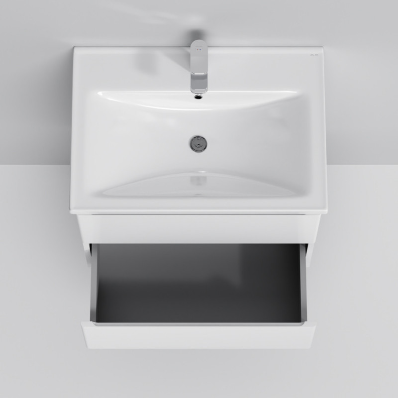 Тумба з раковиною, підвісна, 65 см, 2 ящика AM.PM M85-FHX0652-WC0652WG38 X-Joy