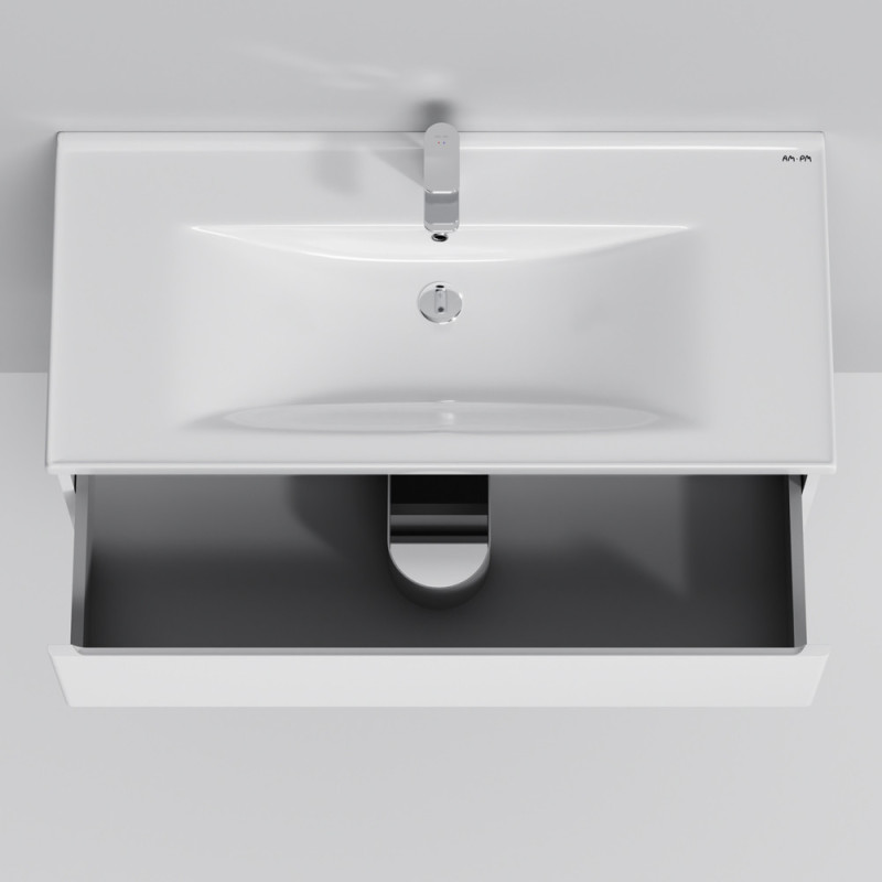 Тумба з раковиною, підвісна, 100 см, 2 ящика AM.PM M85-FHX1002-WC1002WG38 X-Joy