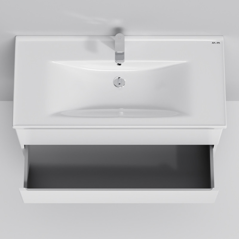 Тумба з раковиною, підвісна, 100 см, 2 ящика AM.PM M85-FHX1002-WC1002WG38 X-Joy
