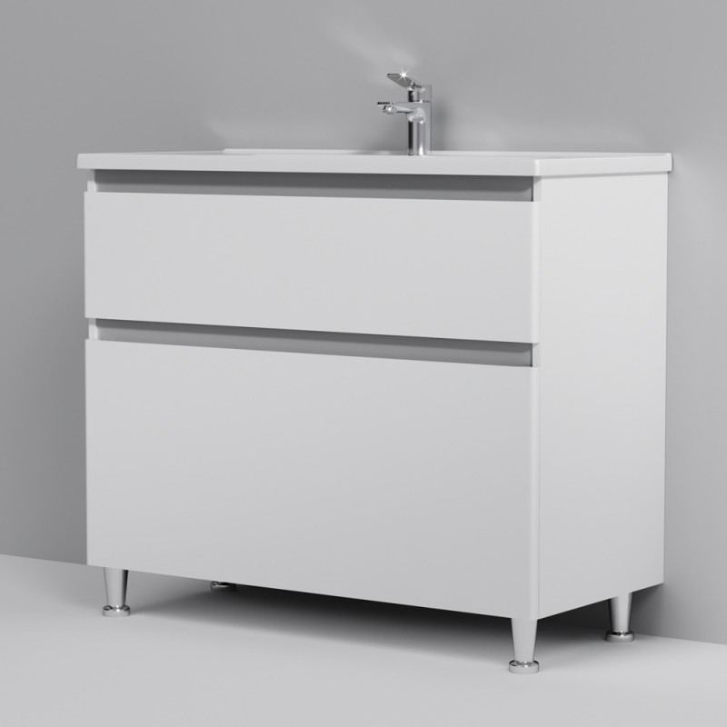 Тумба з раковиною, підлогова, 100 см, 2 ящика AM.PM M85-FSX1002-WC1002WG38 X-Joy