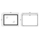 Дзеркало Mixxus LIGHT MR01-90x70 з Led Touch, Anti-fog, димером, регулятором яскравості, годинником