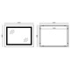 Дзеркало Mixxus WARM MR02-120x80 з Led Touch, Anti-fog, димером, регулятором яскравості, годинником