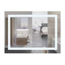 Дзеркало Mixxus WARM MR02-80x60 з Led Touch, Anti-fog, димером, регулятором яскравості, годинником