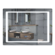 Дзеркало Mixxus STYLE MR03-80x60 з Led Touch, Anti-fog, димером, регулятором яскравості, годинником