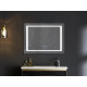 Дзеркало Mixxus STYLE MR03-90x70 з Led Touch, Anti-fog, димером, регулятором яскравості, годинником