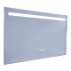 Дзеркало Mixxus STRONG MR05-100x60 з Led Touch, Anti-fog, димером, регулятором яскравості, годинник