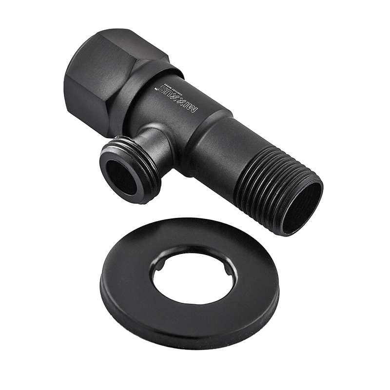 Кран для підключення сантехприладів Mixxus VAL-06-1/2x1/2 Black з нерж.ст.SUS304(чорн.) (MI6058)