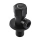 Кран для підключення сантехприладів Mixxus VAL-06-1/2x1/2 Black з нерж.ст.SUS304(чорн.) (MI6058)